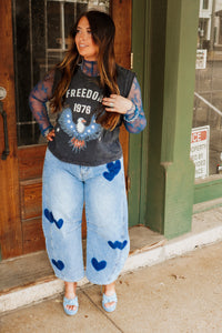 The Whitney Lace Top in Teal