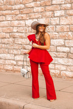 Load image into Gallery viewer, The Roxton Jumpsuit in Red
