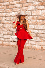 Load image into Gallery viewer, The Roxton Jumpsuit in Red
