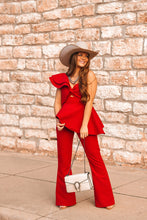 Load image into Gallery viewer, The Roxton Jumpsuit in Red
