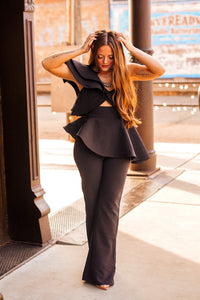 The Roxton Jumpsuit in Black