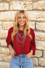 Load image into Gallery viewer, The Gemma Lou Top in Wine
