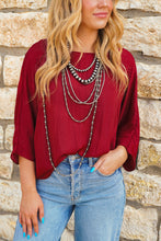 Load image into Gallery viewer, The Gemma Lou Top in Wine
