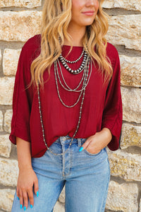The Gemma Lou Top in Wine