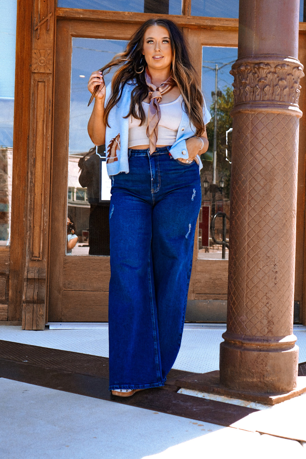The Halyn Cardigan in Blue