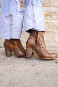 The Isla Tan Rustic Booties