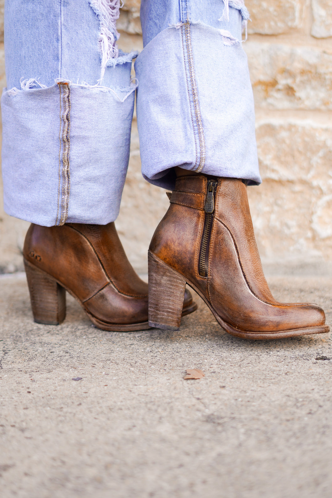 The Isla Tan Rustic Booties