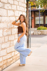 The Prescott Tube Top in Brown