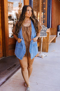 The Lowen Vest in Denim