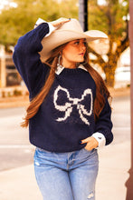 Load image into Gallery viewer, The Bow- Licious Sweater
