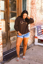 Load image into Gallery viewer, The Horse Bit Crewneck in Chocolate
