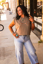 Load image into Gallery viewer, The Horse Bit Muscle Tank in Tan
