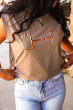 Load image into Gallery viewer, The Horse Bit Muscle Tank in Tan
