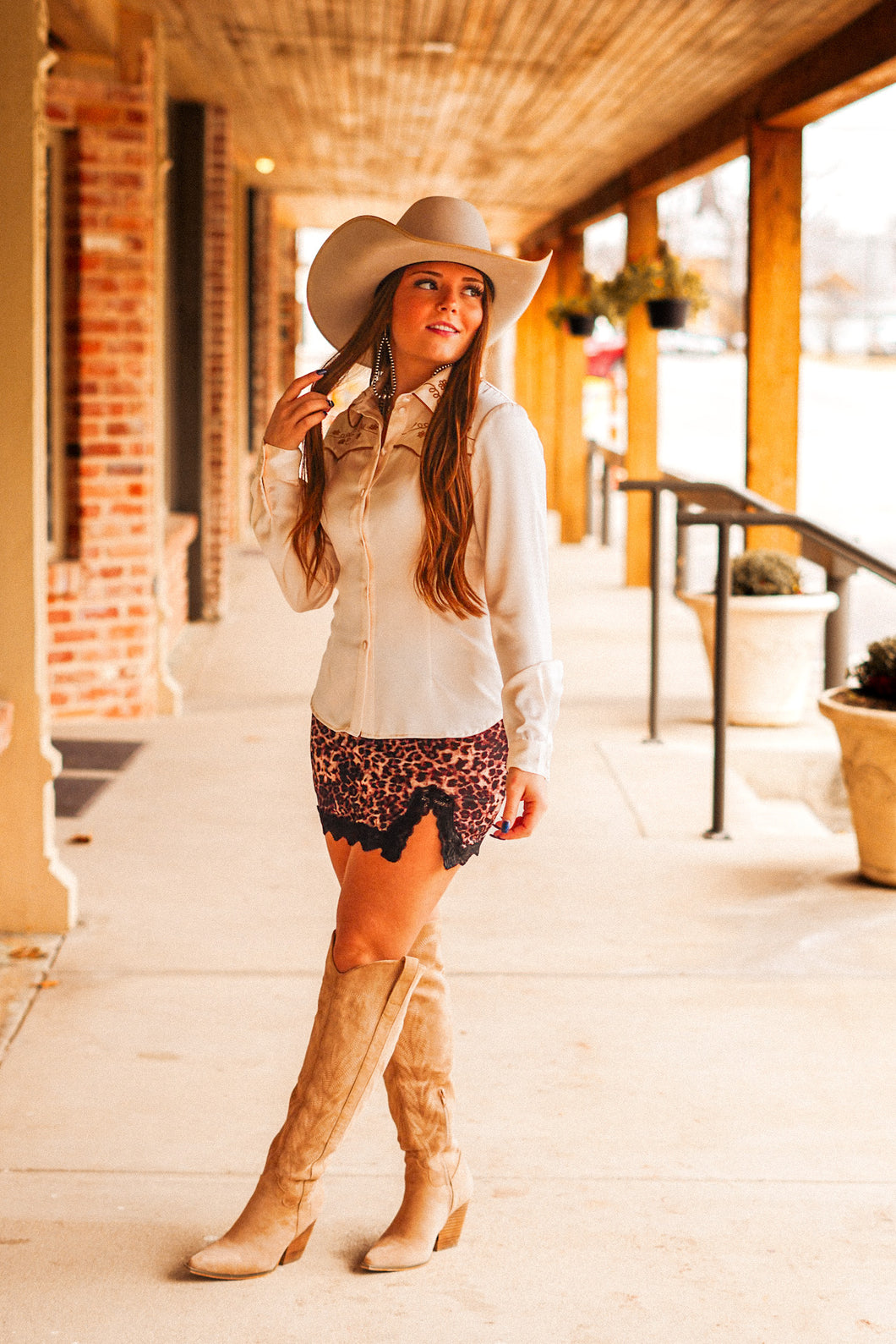 The Staley Leopard Mini Skirt