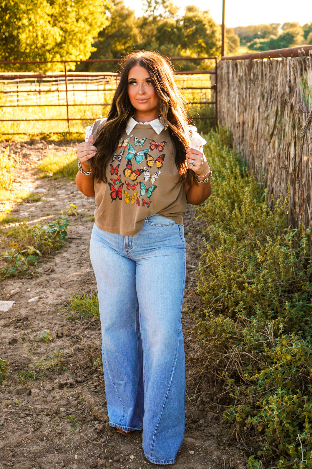 The Vintage Butterfly Muscle Tank