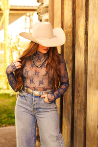 The Whitney Lace Top in Teal