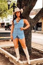 Load image into Gallery viewer, The Slater Romper in Denim

