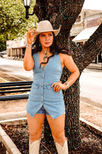 Load image into Gallery viewer, The Slater Romper in Denim
