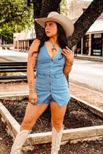 Load image into Gallery viewer, The Slater Romper in Denim
