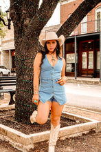 Load image into Gallery viewer, The Slater Romper in Denim
