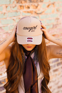 The Cowgirl Embroidered Trucker Hat