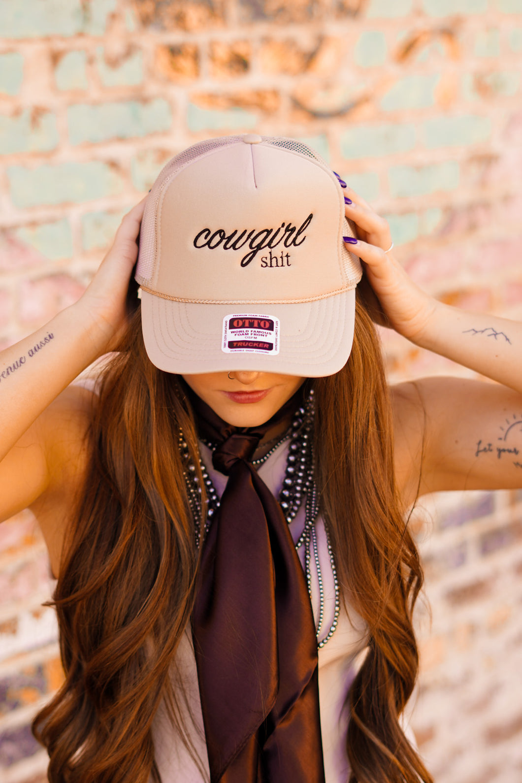 The Cowgirl Embroidered Trucker Hat