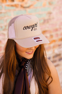 The Cowgirl Embroidered Trucker Hat