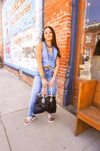 The Maybree Denim Vest