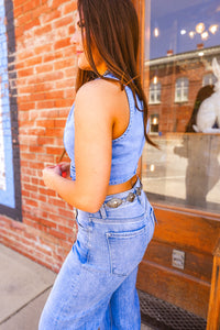 The Maybree Denim Vest