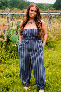 The Caston Striped Jumpsuit