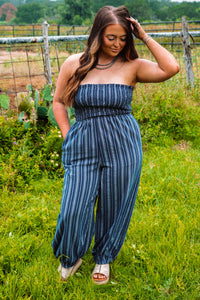 The Caston Striped Jumpsuit