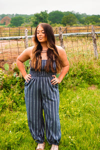 The Caston Striped Jumpsuit