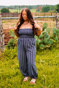 The Caston Striped Jumpsuit