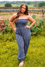 Load image into Gallery viewer, The Caston Striped Jumpsuit
