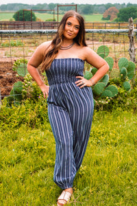 The Caston Striped Jumpsuit