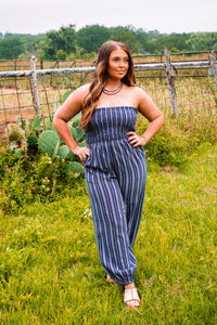 The Caston Striped Jumpsuit
