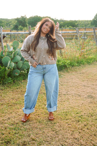 The High Horse Cardigan in Brown