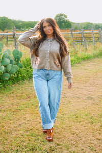 The High Horse Cardigan in Brown
