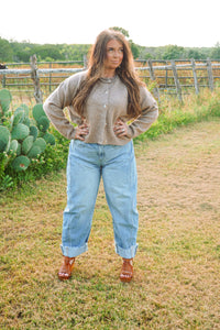 The High Horse Cardigan in Brown