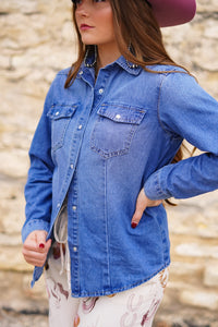 The Denim Button Up Top