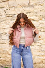 Load image into Gallery viewer, The Macie Puffer Vest in Pink
