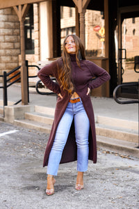 The Bellini Sweater Tunic in Brown