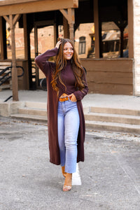 The Bellini Sweater Tunic in Brown