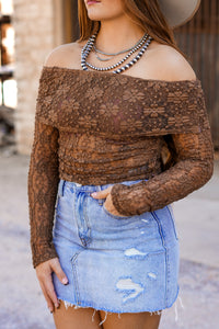 The Grady Top in Brown