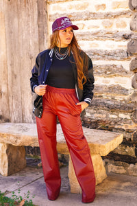 The Sitton Faux Leather Pants