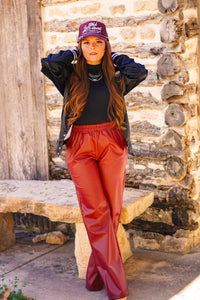 The Sitton Faux Leather Pants