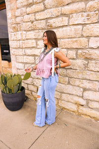 The Adessa Top in Pink