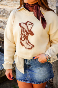 The Cowboy Boots Sweater