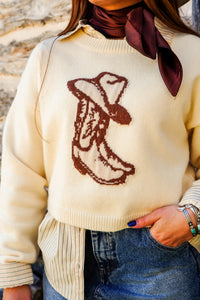 The Cowboy Boots Sweater