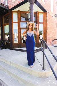 The Shahan Denim Maxi Dress